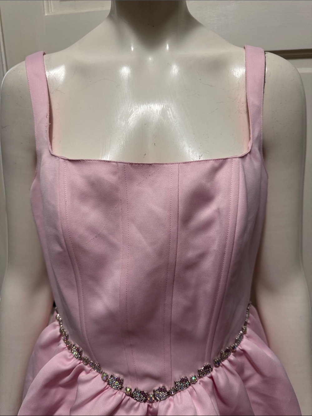 hello kitty forever21 50th anniversary Pink Satin Label Dress Size Medium - Picture 5 of 16